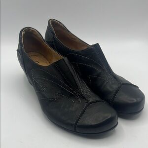 Gabor black Leather Slip-On Shoes